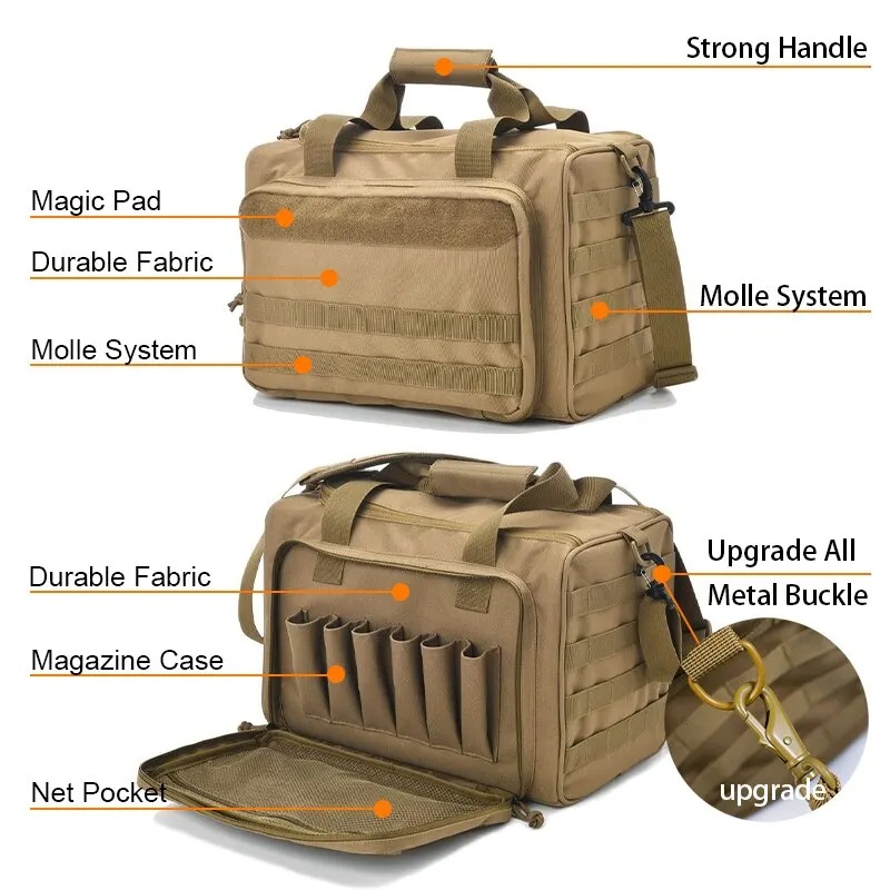 Outdoor Hunting Range - Gun Range Storage Bag with MOLLE