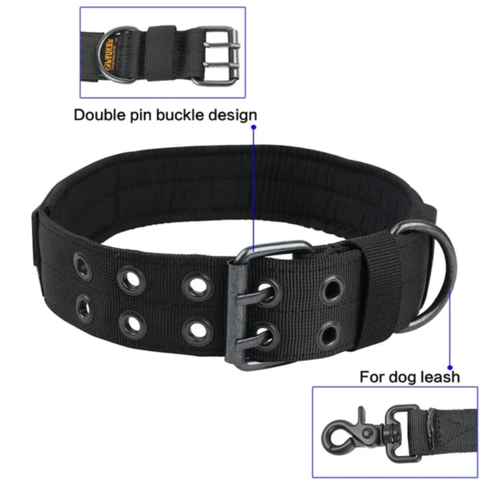 Camo Tactical Dog Collar Heavy - Outdoor Hunting Dog Collar recension och pris