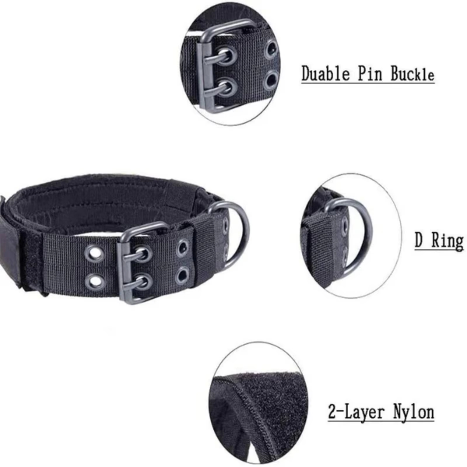 Camo Tactical Dog Collar Heavy - Outdoor Hunting Dog Collar recension och pris