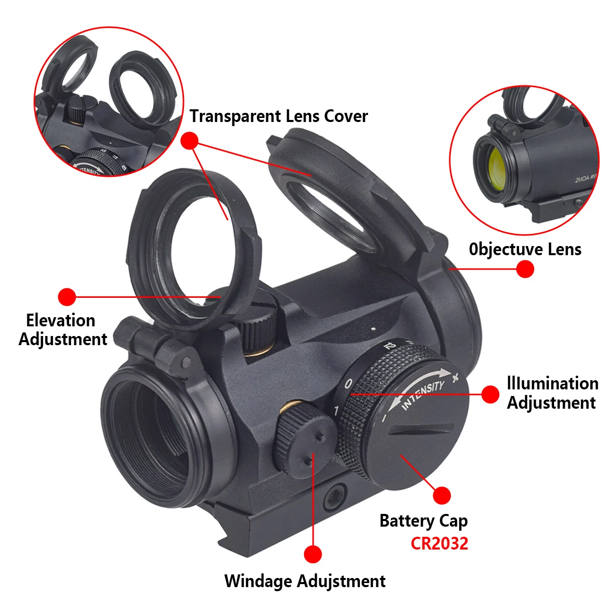Tactical T01/02 2MOA Red Dot S - Outdoor Hunting Range recension och pris