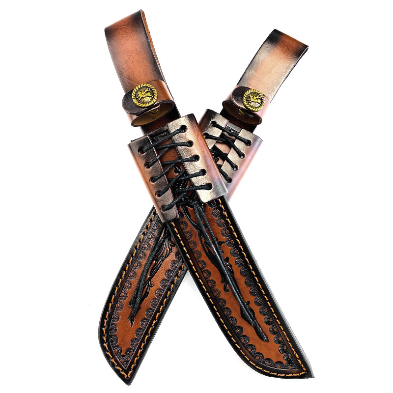 Genuine Cowhide Fixed Blade Kn - Knife Hunting Fixed Blade recension och pris