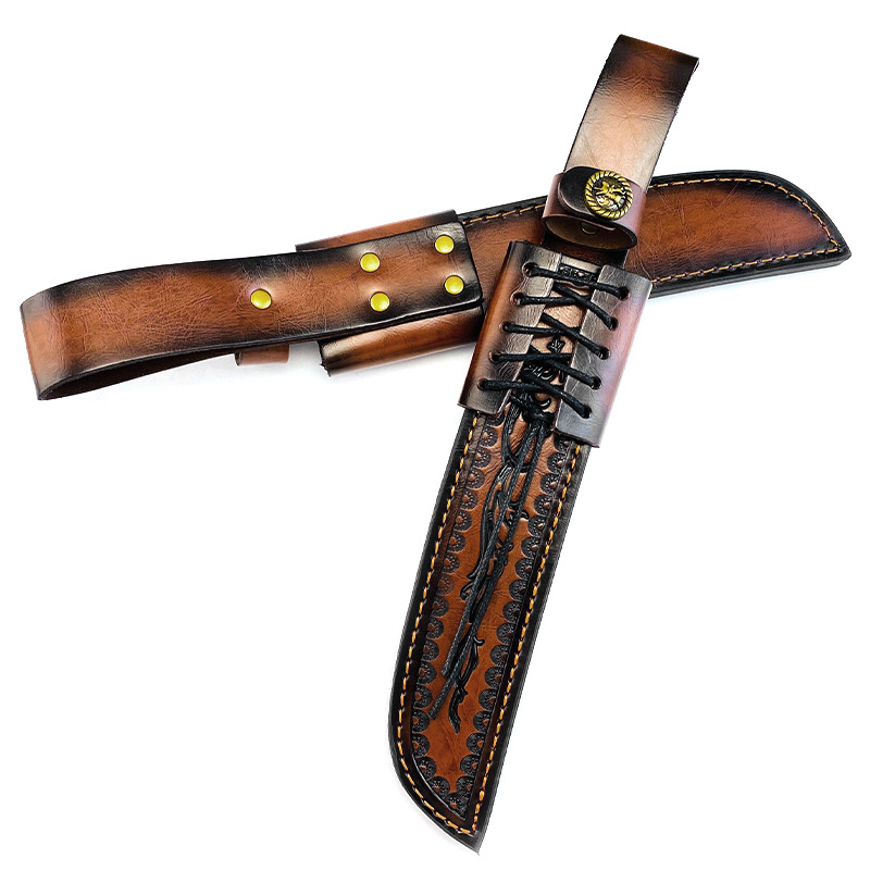 Genuine Cowhide Fixed Blade Kn - Knife Hunting Fixed Blade recension och pris