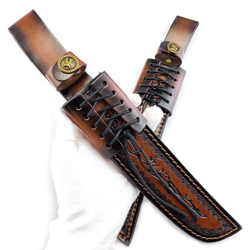 Genuine Cowhide Fixed Blade Kn - Knife Hunting Fixed Blade recension och pris