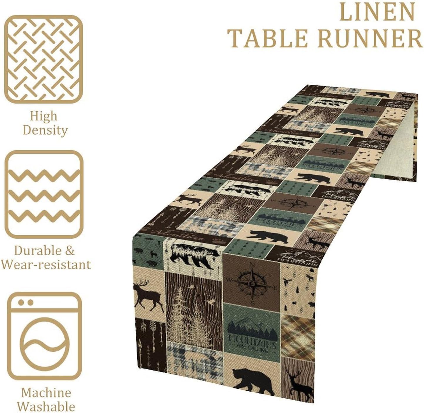 Rustic Farmhouse Deer Bear Tab - Outdoor Hunting News recension och pris